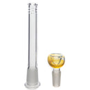 Mary Jane's Glass Studio - 12" Double Bubble - 38x4 - Fume W&R Blue - The Cave