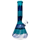 Mary Jane's Glass Studio - 12" Beaker - 38x4 - Full Color W&R Aqua - The Cave