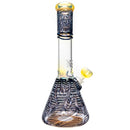 Mary Jane's Glass Studio - 12" Beaker - 38x4 - Fume W&R Black - The Cave