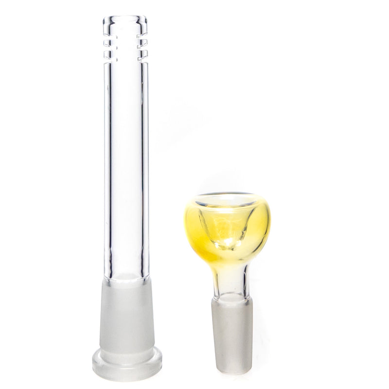 Mary Jane's Glass Studio - 12" Beaker - 38x4 - Fume W&R Black - The Cave