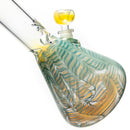 Mary Jane's Glass Studio - 12" Beaker - 38x4 - Fume W&R Mint - The Cave