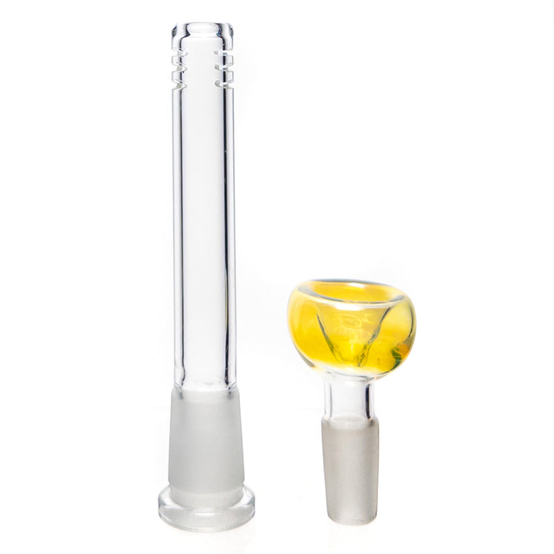 Mary Jane's Glass Studio - 12" Beaker - 38x4 - Fume W&R Mint - The Cave