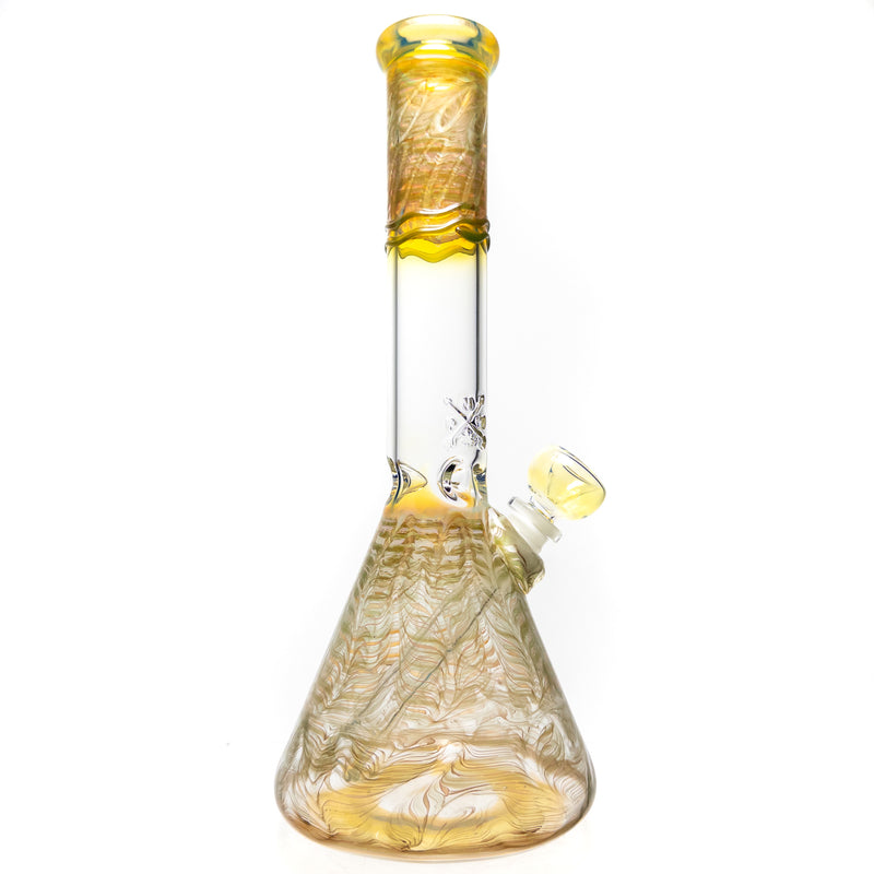 Mary Jane's Glass Studio - 12" Beaker - 38x4 - Fume W&R Green - The Cave