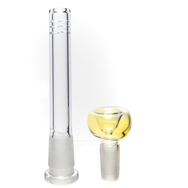 Mary Jane's Glass Studio - 12" Beaker - 38x4 - Fume W&R Green - The Cave