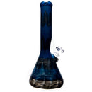 Mary Jane's Glass Studio - 12" Beaker - 38x4 - Full Color W&R Blue - The Cave