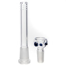 Mary Jane's Glass Studio - 12" Beaker - 38x4 - Full Color W&R Blue - The Cave