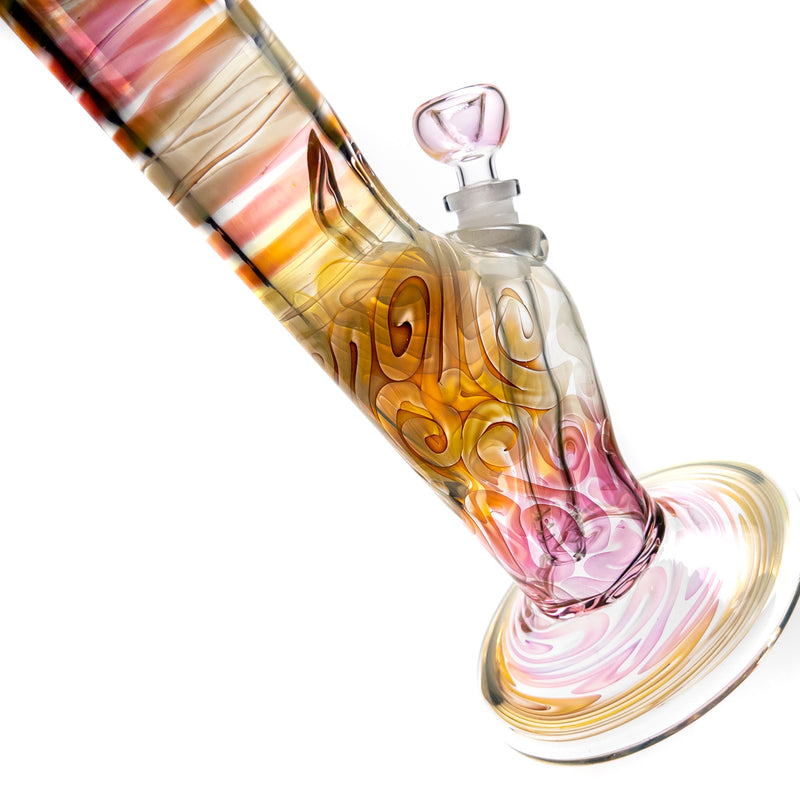 Mary Jane's Glass Studio - 14" Straight - 50x5 - Silver & Gold Fume - The Cave