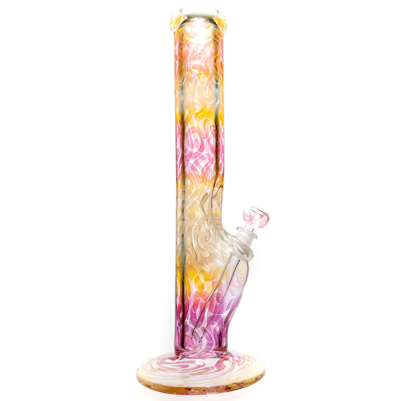 Mary Jane's Glass Studio - 15" Straight - 50x9 - Silver & Gold Fume - The Cave