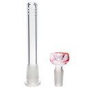 Mary Jane's Glass Studio - 15" Straight - 50x9 - Silver & Gold Fume - The Cave