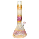 Mary Jane's Glass Studio - 15" Beaker - 50x5 - Silver & Gold Fume