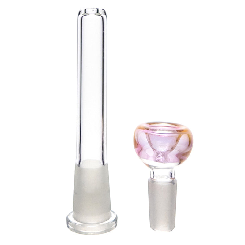 Mary Jane's Glass Studio - 12" Straight - 50x7 - Silver & Gold Fume - The Cave