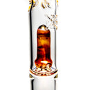 Mary Jane's Glass Studio - 21" Beaker - Double Perc - Silver & Gold Fume - The Cave