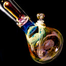 Mary Jane's Glass Studio - 21" Beaker - Double Perc - Silver & Gold Fume - The Cave