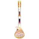 Mary Jane's Glass Studio - 22" Beaker - Double Perc - Silver & Gold Fume - The Cave