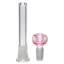 Mary Jane's Glass Studio - 11" Beaker - 38x4 - Silver & Gold Fume - The Cave