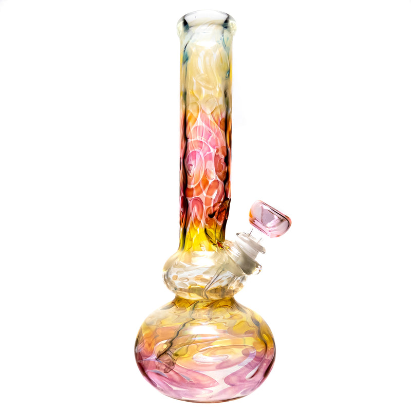 Mary Jane's Glass Studio - 11" Double Bubble - 38x4 - Silver & Gold Fume - The Cave