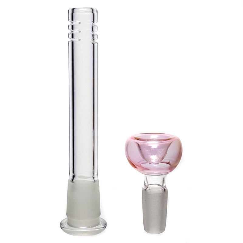 Mary Jane's Glass Studio - 11" Double Bubble - 38x4 - Silver & Gold Fume - The Cave