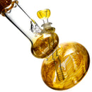 Mary Jane's Glass Studio - 12" Double Bubble - 38x4 - Fume W&R Amber - The Cave