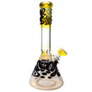 Mary Jane's Glass Studio - 10" Beaker - 32x4 - Fume w/ Black - The Cave