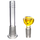 Mary Jane's Glass Studio - 10" Beaker - 32x4 - Fume w/ Black - The Cave