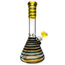 Mary Jane's Glass Studio - 10" Beaker - 32x4 - Fume w/ Sparkle Blue - The Cave