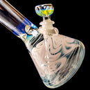 Mary Jane's Glass Studio - 10" Beaker - 32x4 - Fume w/ Pink - The Cave