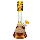 Mary Jane's Glass Studio - 10" Beaker - 32x4 - Fume w/ Red - The Cave