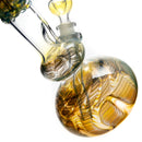 Mary Jane's Glass Studio - 10" Double Bubble - 32x4 - Fume W&R Green Blue - The Cave