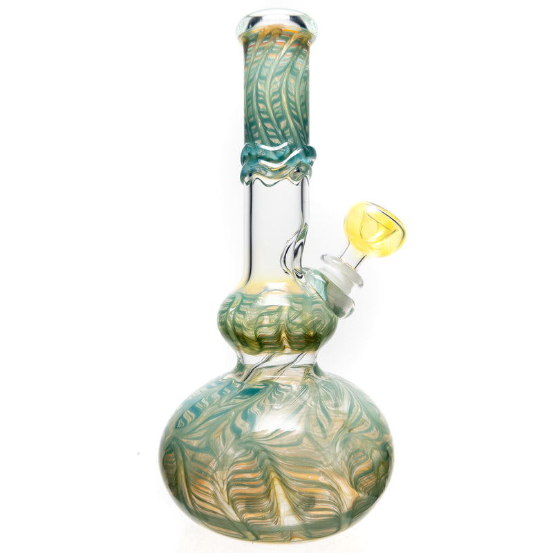 Mary Jane's Glass Studio - 10" Double Bubble - 32x4 - Fume W&R Mint - The Cave