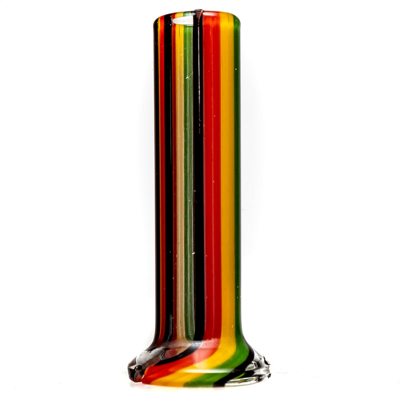 Mighty Chalice - Pivot Tip - Rasta & Clear Stripe - The Cave