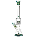 Mighty Chalice - 17" Beaker - 12 Arm Tree - 40x7 - Mint & Metal Fleck Linework - The Cave