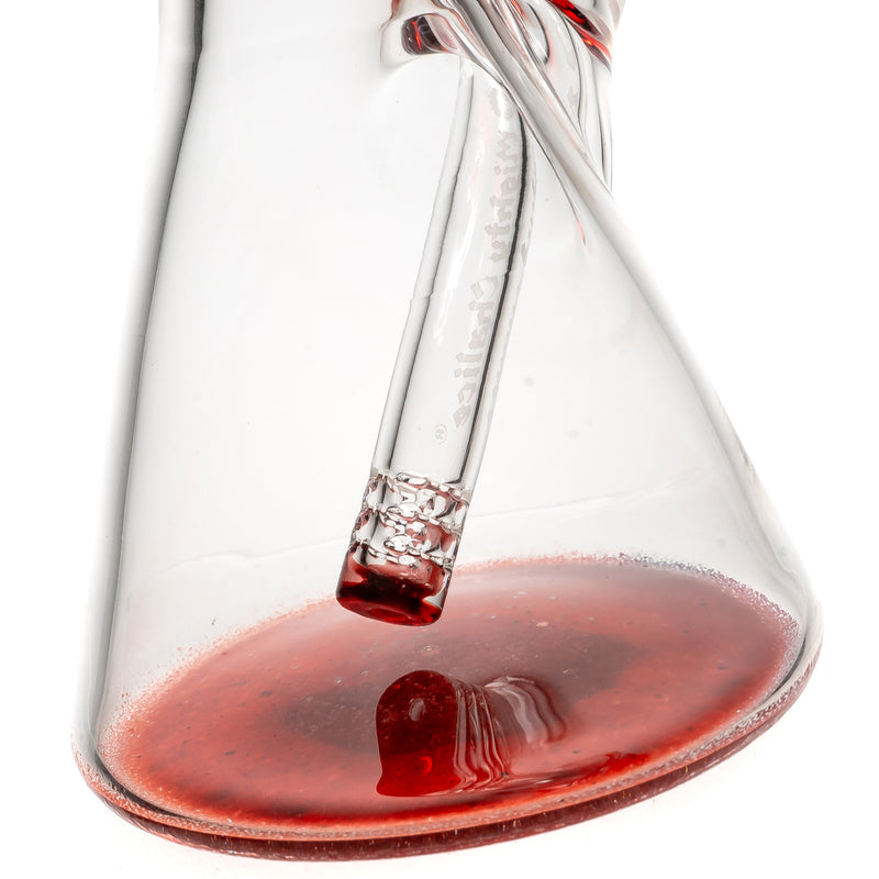 Mighty Chalice - 16" Beaker - 40x7 - Candy Red Accents - The Cave