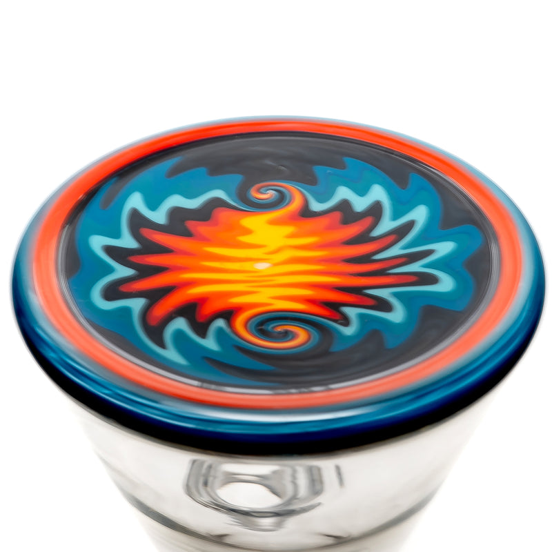 Mighty Chalice - 15" Beaker - 40x7 - Fire & Ice Linework