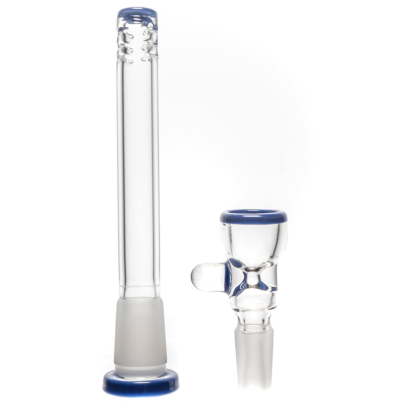 Mighty Chalice - 16" Hybrid Tube - 40x7 - Dark Purple Accents - The Cave