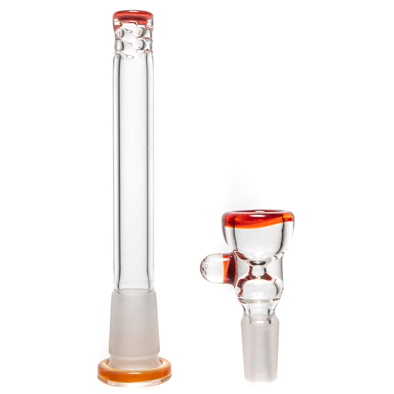 Mighty Chalice - 16" Hybrid Tube - 40x7 - Purple Red Accents - The Cave