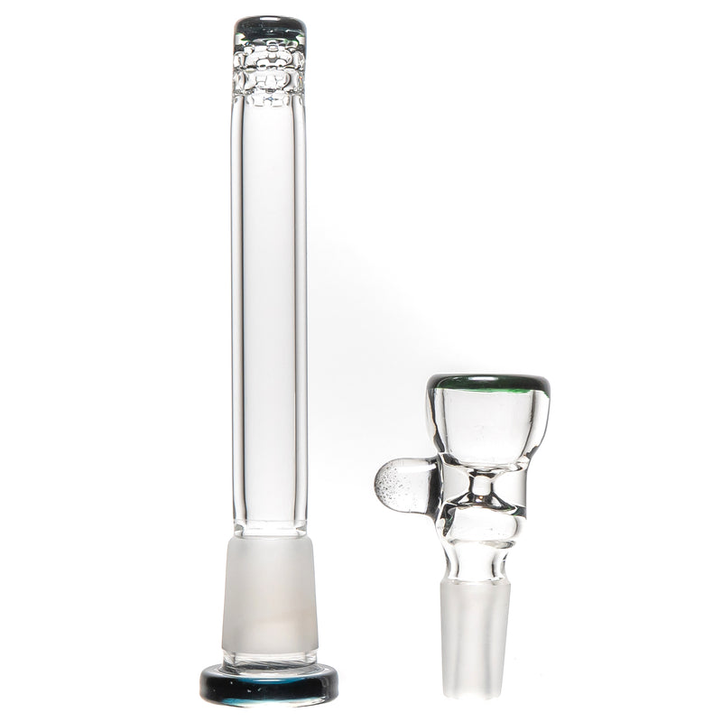 Mighty Chalice - 16" Hybrid Tube - 40x7 - Dark Green - The Cave