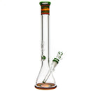 Mighty Chalice - 15" Beaker - 40x7 - Rasta Linework - The Cave