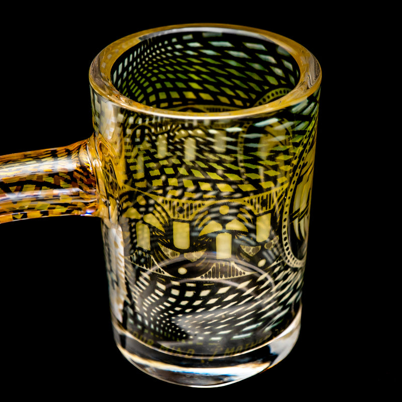 Mothership - Hologram Quartz Banger - 10mm Male 90° - "Open Mind" - The Cave