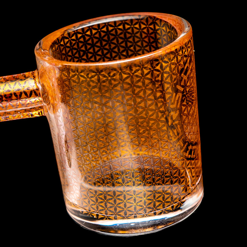 Mothership - Hologram Quartz Banger - 10mm Male 45° - Flower of Life - The Cave