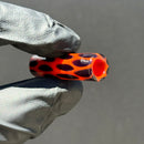 Steve H - Glass Tip - Honeycomb - Orange & Black - 12mm