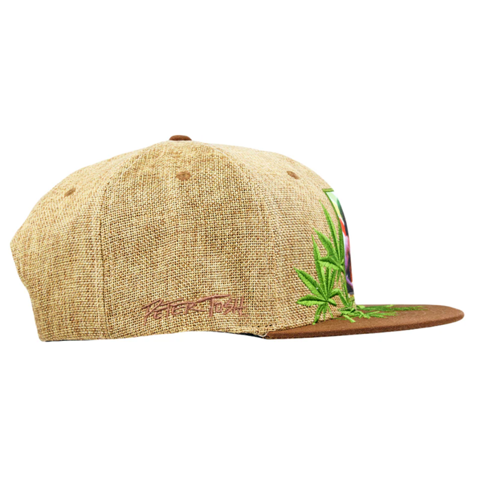 Grassroots - Peter Tosh Tan Leaf Snapback Hat - Large/XL - The Cave