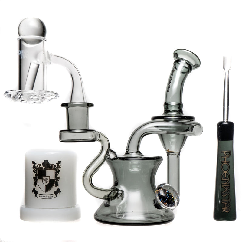 Phoenix Star - Rig Kit - Recycler w/ Dichro Marble - Smoke - The Cave