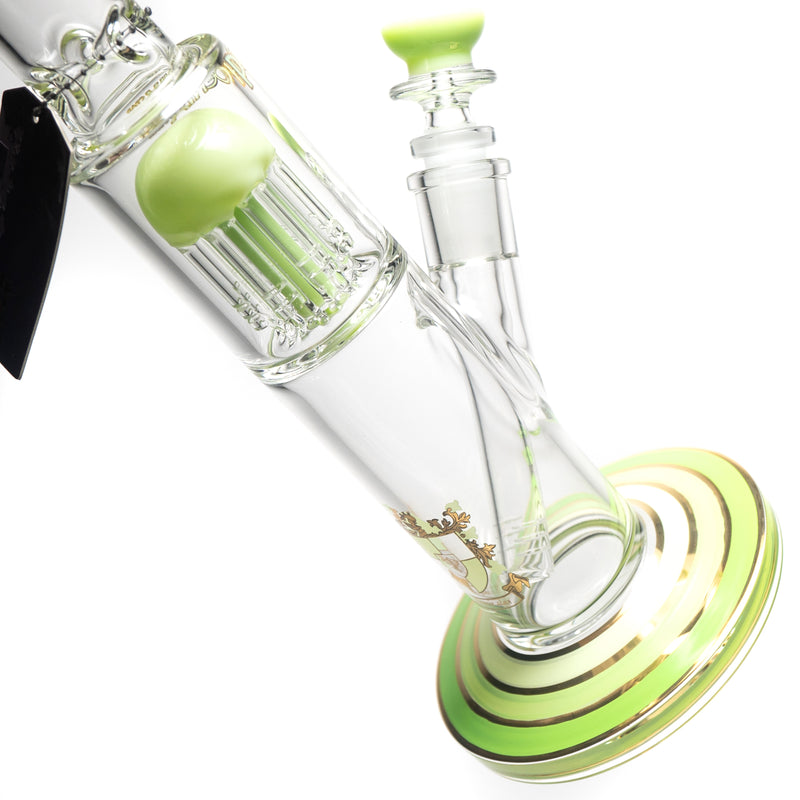 Phoenix Star - 14" Tree Perc Straight - 8 Arm - Milky Green - The Cave