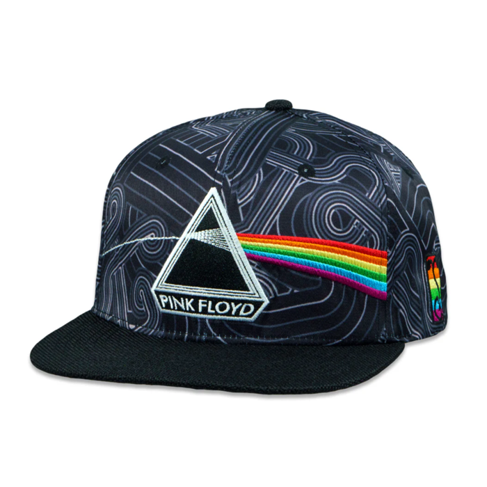 Grassroots - Pink Floyd DSOTM V2 Blackout Snapback Hat - Small/Medium - The Cave