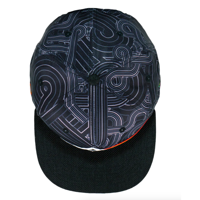 Grassroots - Pink Floyd DSOTM V2 Blackout Snapback Hat - Large/XL - The Cave