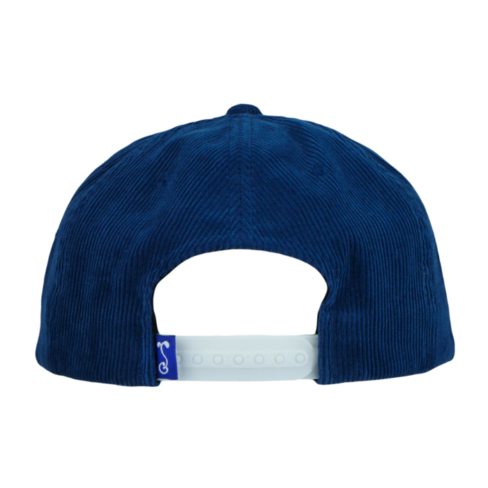 Grassroots - Polar Bear Navy Corduroy Unstructured Snapback Hat - Large/XL - The Cave