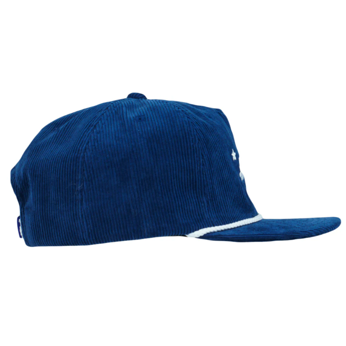 Grassroots - Polar Bear Navy Corduroy Unstructured Snapback Hat - Large/XL - The Cave