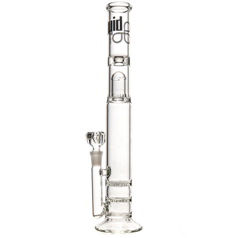 Liquid Sci - Straight Tube w/ Jacuzzi Perc - Black & Platinum Label - The Cave