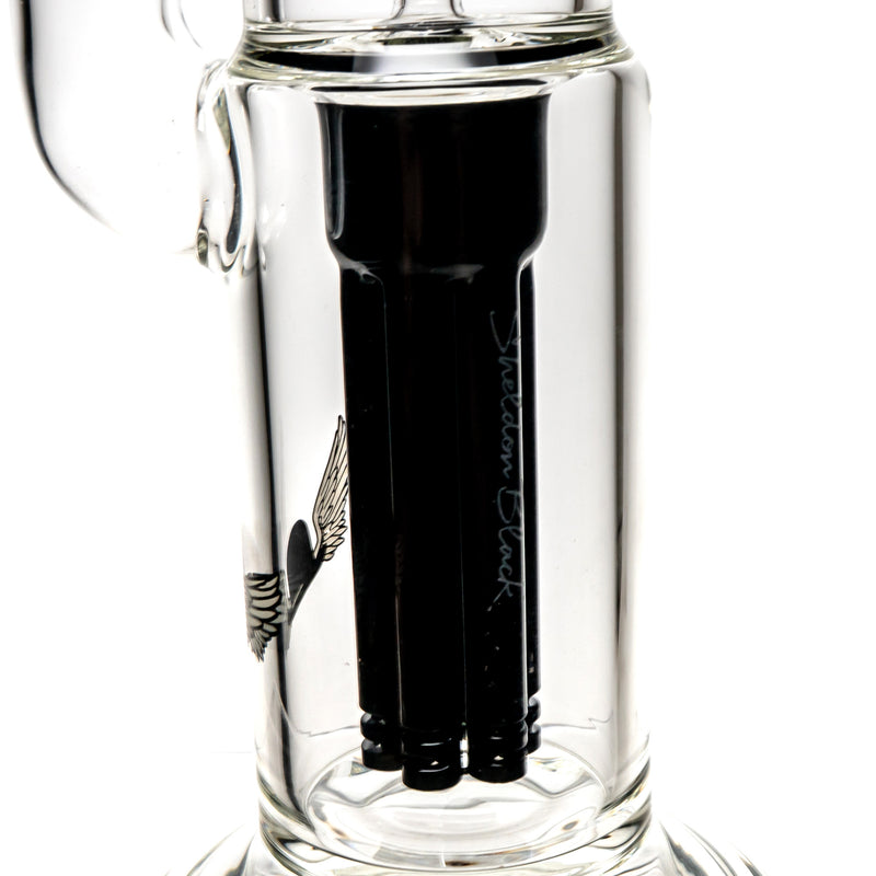 Sheldon Black - Double 6 Shooter Bubbler - Black - The Cave