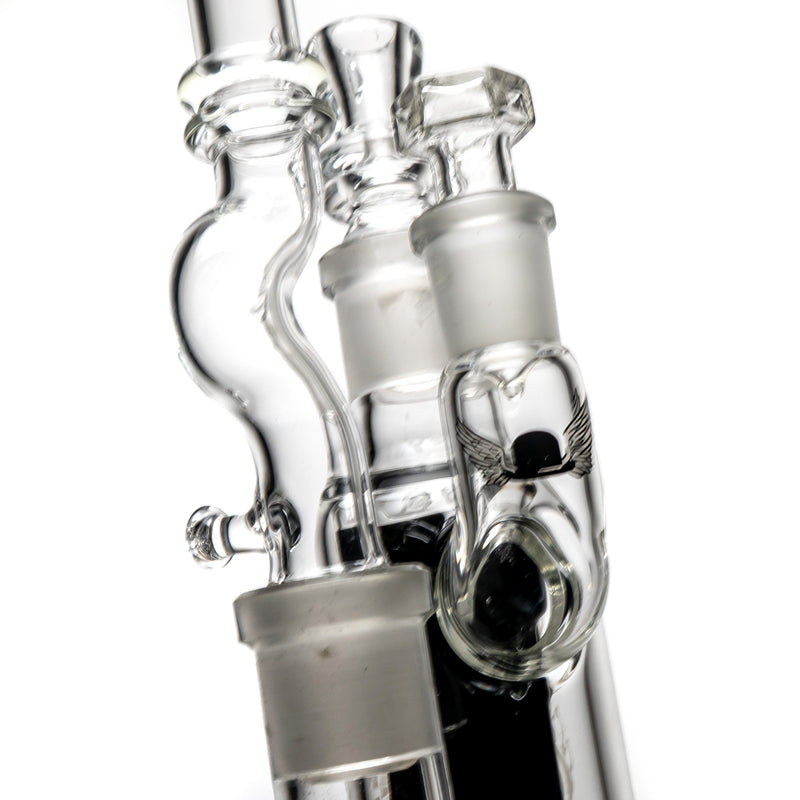 Sheldon Black - Double 6 Shooter Bubbler - Black - The Cave